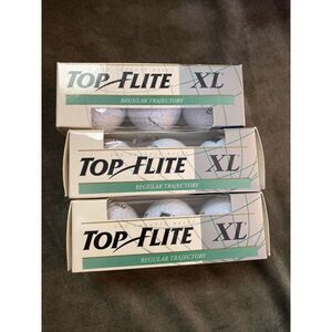 Vintage 1994 Spalding Top Flight XL Golf Balls 3 Sleeves of 3 Each New DS